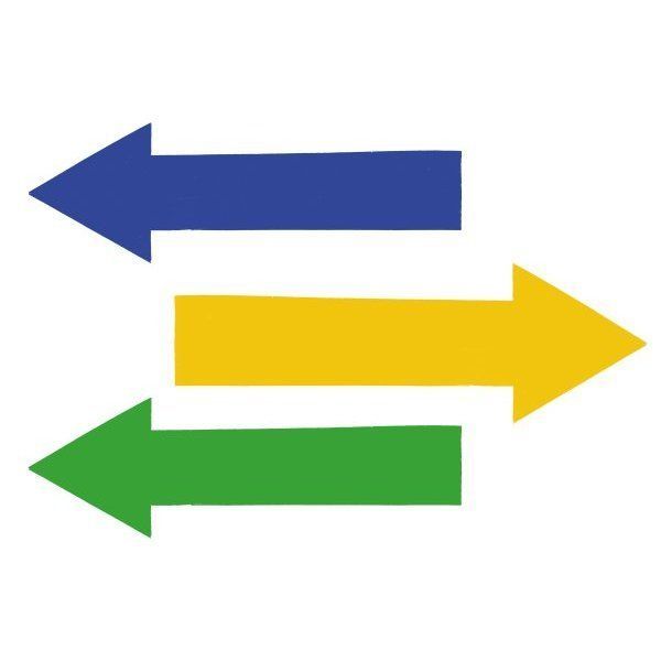 Pictogramme adhésif au sol