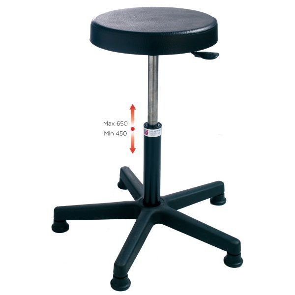 tabouret-datelier-basic-h-450-650-mm-haut-assise-en-polyurethane-noir-sur-patins