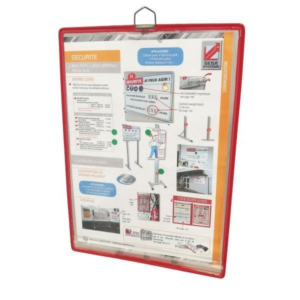 lot-de-10-pochettes-docaflex-verticales-a4-rouge-a-anse