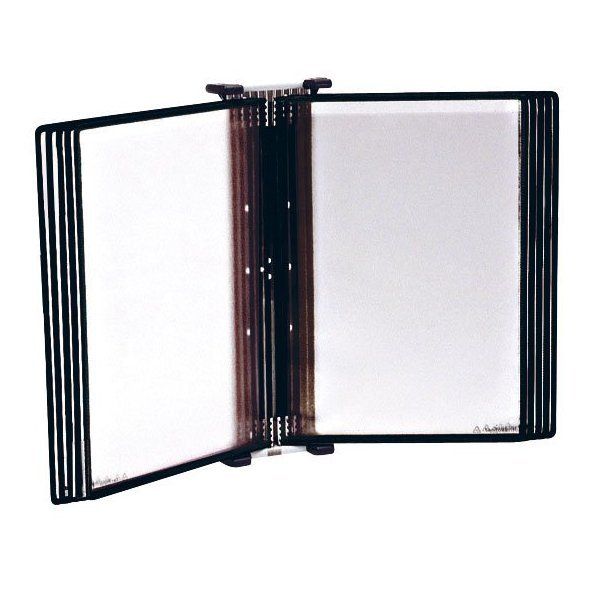 docaflex-mural-inox-10-poches-antistatiques-a4-noir-a-pivots-avec-4-butees