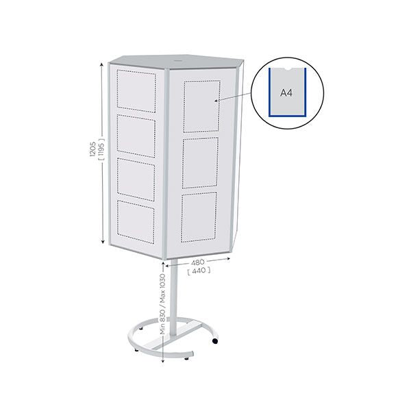 support-daffichage-rotatif-et-magnetique-topinfo-6-faces all-groups