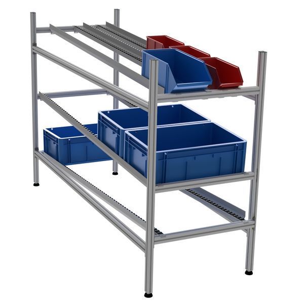 leandynamic-500-fifo-l-647-x-p-1965-x-h-1301-mm-3-niveaux-4-guidages-compose-de-8-rails-a-galetscharge-admissible-150-kg