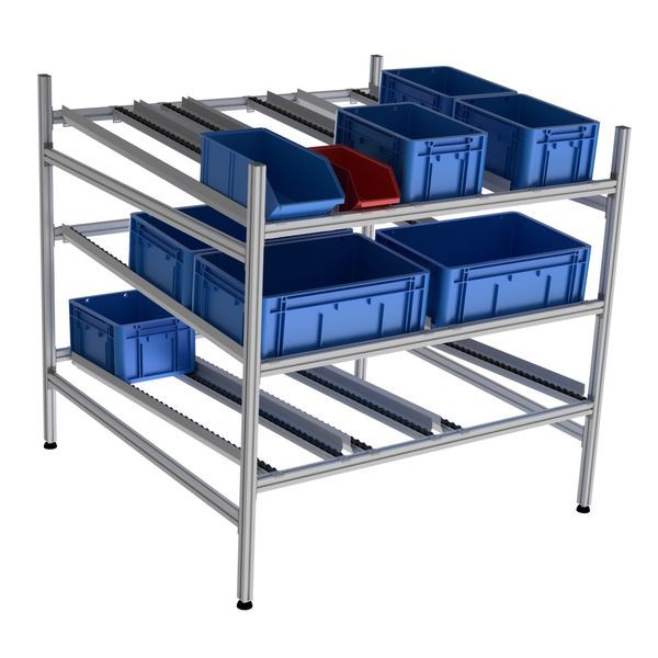 leandynamic-500-fifo-l-1301-x-p-1301-x-h-1301-mm-3-niveaux-9-guidages-compose-de-18-rails-a-galets-charge-admissible-600-kg