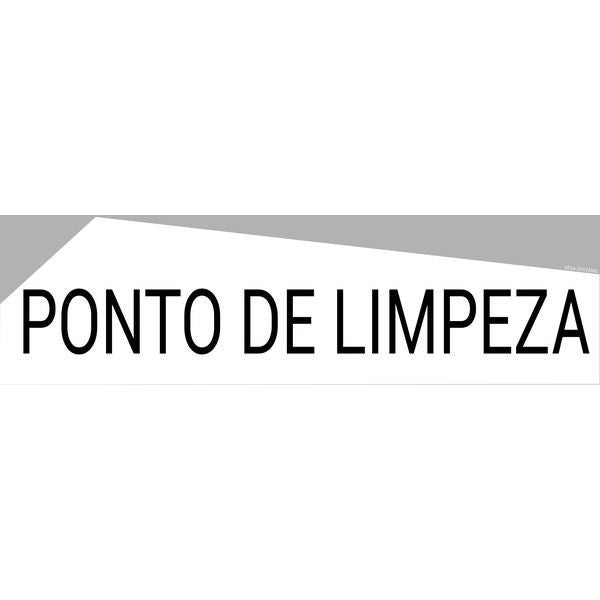 bandeau-design-rectoverso-ponto-de-limpeza-l-600-x-h-170-mm-avec-etrier-de-fixation