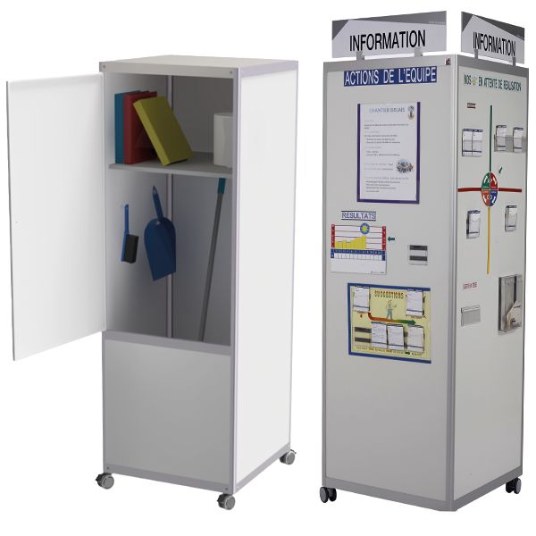 cubinfo-4-faces-l-750-x-h-2050-mm-tole-blanche-vernie-avec-porte-ouvrante