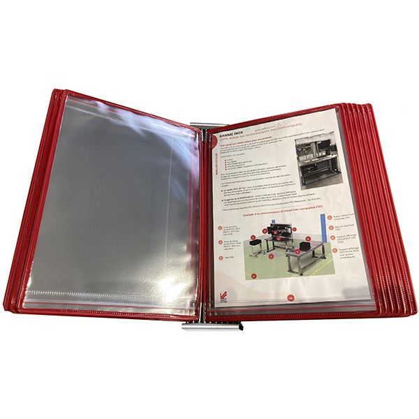 docaflex-mural-inox-10-pochettes-etanches-a4-rouge-a-pivot