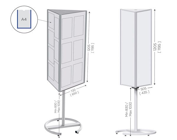 support-daffichage-rotatif-et-magnetique-topinfo-3-faces all-groups