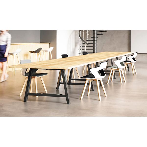 table-de-reunion-l-1600-x-p-1200-mm-plateau-blanc-avec-pietement-noir