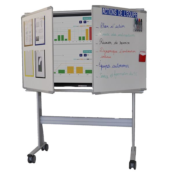 support-aluminium-avec-tableau-rabattable-65-sur-roulettes