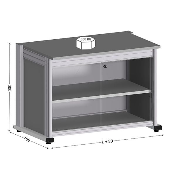 qualipost-3000f-l-1992-x-p-750-x-h-900-mm-chassis-seul-avec-rangement-inferieur