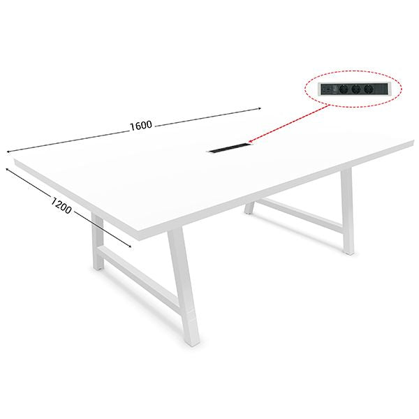 table-de-reunion-l-1600-x-p-1200-mm-plateau-blanc-avec-pietement-blanc