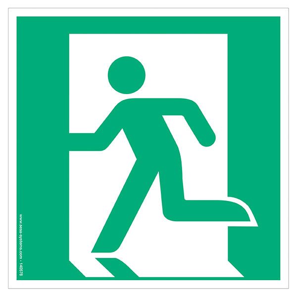 lot-de-2-pictogrammes-adhesif-standard-sortie-de-secours-a-gauche-l-100-mm
