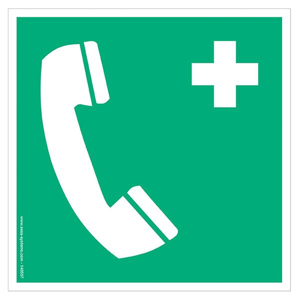 lot-de-2-pictogrammes-adhesif-standard-telephone-durgence-l-100-mm