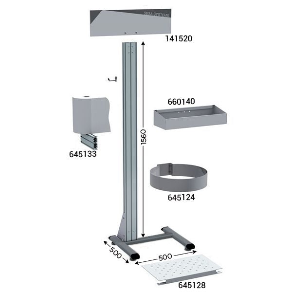 netpost-400a-sur-pieds-l-500-x-p-500-x-h-1560-mm