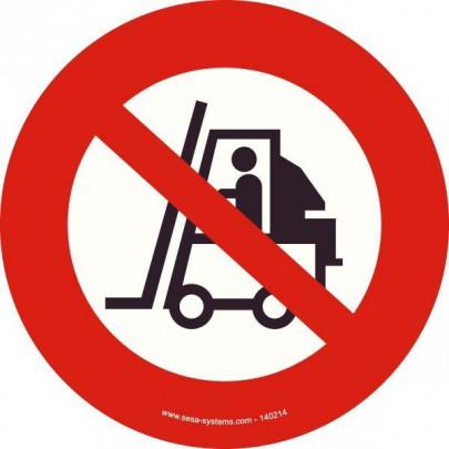 Pictograms No forklift P006